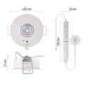 LED nouzové osvetlenie EMOS / ORSU ZN1330 / 1 W, 130 lm, 3 h, IP20
