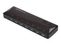 Startech 9 Port USB 3.0 Hub - 7 x USB-A, 2 x USB-A Fast Charge Ports - Multi Port Powered USB Charging Station (ST93007U2C) - USB periférny sharing switch - 7 x SuperSpeed USB 3.0 - desktop - pre P/N: USB312SAT3CB, USB315CB2M, USBLT1MWS, USBLT2MBR, USBLT30CMW, USBLTM1MBK, USBLTM1MWH