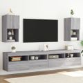 vidaXL TV skrinky s LED svetlami 2 ks sivé sonoma 30,5x30x60 cm