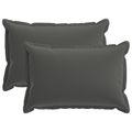 vidaXL Poťah na podložku 2 ks HOUTEN Antracitová 50 x 80 cm Polyester