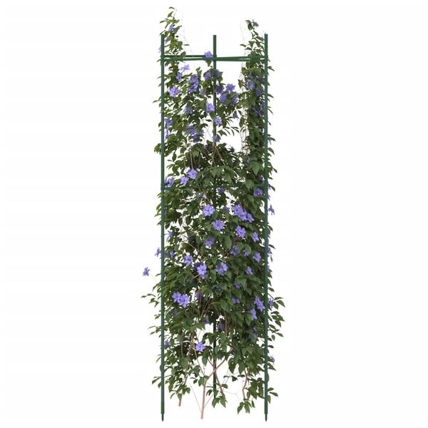 vidaXL Mriežky na paradajky 6 ks 116 cm oceľ a PP