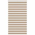 vidaXL Zebrová roleta pieskovo hnedá 135x230 cm šírka látky 130,9 cm polyester