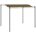 vidaXL Tieniaca plachta 3x2,4 m, sivohnedá 180 g/m²