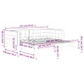 vidaXL Denná posteľ s rozkladacou posteľou tmavozelená 100x200cm zamat