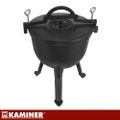 Litinový kotlík smaltovaný 10 l so stojanom Kaminer 27376 Litinový kotlík smaltovaný 10 l se stojanem Kaminer 27376