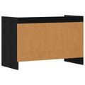 vidaXL TV skrinka 71,5 x 33 x 47 cm Čierny dub Kompozitné drevo