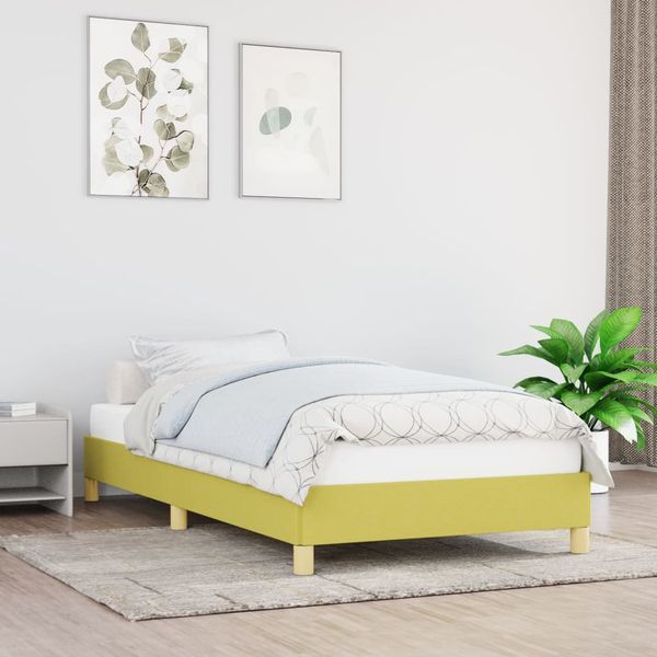 vidaXL Posteľný rám zelený 80x200 cm látka