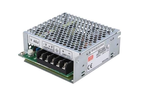 MEANWELL - SD-25C-12 - DC/DC menič napätia uzavretý z 36-72 na 12V (25W)