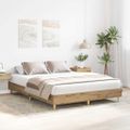 vidaXL Posteľný rám bez matraca dub artisan 90x200 cm kompozitné drevo