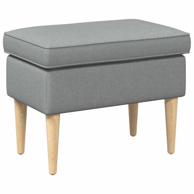 vidaXL Taburetka Svetlosivá 55 x 35 x 41 cm Polyester