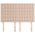 vidaXL Čelo postele Cappuccino 144x5x118/128 cm umelá koža