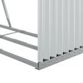 vidaXL Držiak na polená strieborný 120x45x140 cm pozinkovaná oceľ