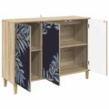 vidaXL Servírovacia skriňa DOKKUM Sonoma 102 x 33 x 75 cm
