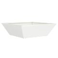 vidaXL Záhradný kvetináč 5 ks Biela 50 x 50 x 15 cm