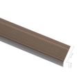 vidaXL Schodové lišty v tvare L 5 ks, hliník 100 cm, hnedé