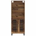 vidaXL Highboard 2 ks Staré drevo 69,5 x 34 x 180 cm