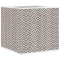 vidaXL skladacie úložné boxy 10 ks hnedá 32x32x32 cm Netkaná textília