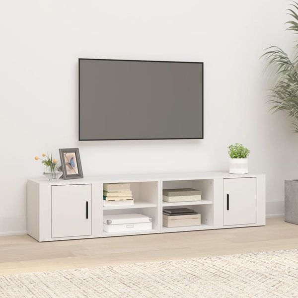 vidaXL TV skrinky 2 ks biele 80x31,5x36 cm spracované drevo