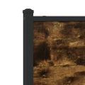 vidaXL Kovový posteľný rám bez matraca dymový dub 200x200 cm