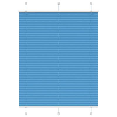 vidaXL plisovaná roleta modrá 105x150 cm Šírka látky 104,4 cm
