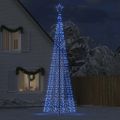 vidaXL LED vianočný stromček s hrotmi 1534 LED modré 500 cm