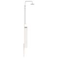 vidaXL Externá sprcha 246 cm Biela