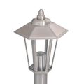 vidaXL Vonkajšie stojace lampy 3 ks strieborné 80cm nehrdzavejúca oceľ