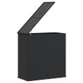 vidaXL Záhradný úložný box z polyratanu 100x49x103,5 cm čierny