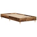 vidaXL Posteľný rám bez matraca staré drevo 75x190 cm kompozitné drevo
