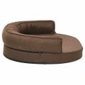 vidaXL Ergonomický matrac pre psa 75x53 cm ľanový vzhľad hnedý