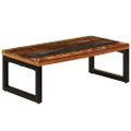 vidaXL Konferenčný stolík 100x50x35 cm, recyklovaný masív a oceľ