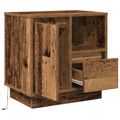 vidaXL Nočný stolík Staré drevo 50 x 34,5 x 50 cm Kompozitné drevo