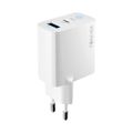 Nabíjačka Forever TC-06-33AC GaN PD QC 1x USB-C 1x USB 33W biela