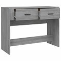 vidaXL Konzolový stolík sivý sonoma 100x39x75 spracované drevo