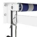 vidaXL Automatická zaťahovacia markíza, modrá a biela 5x3 m