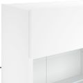 vidaXL TV nástenná skrinka s LED svetlami biela 98,5x30x60,5 cm