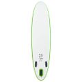 vidaXL Nafukovací Stand up paddleboard, zeleno biely