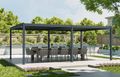 Bioklimatická pergola G21 Austin Premium 6x4 m, antracitová hliníková