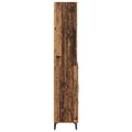 vidaXL Highboard Staré drevo 69,5 x 34 x 180 cm Kompozitné drevo