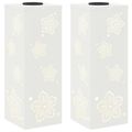 vidaXL Solárne LED svetlo na chodník 2 ks Teplá biela 18 x 18 x 50 cm