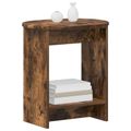 vidaXL Bočný stôl Dymový dub 50 x 39,5 x 55 cm Kompozitné drevo