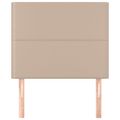 vidaXL Čelo postele Cappuccino 100x5x118/128 cm umelá koža