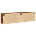 vidaXL TV skrinky nástenné 2 ks staré drevo 80x30x41 cm