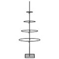 vidaXL Kovový vianočný dekoratívny stromček čierny 60 cm