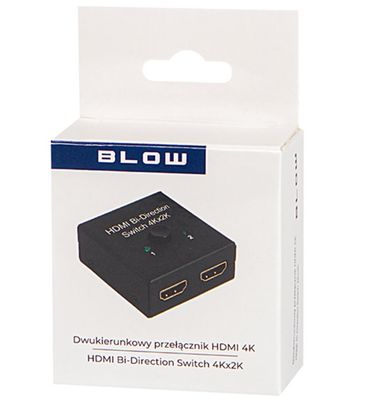 HDMI Prepínač 2x1 a Rozdeľovač 1x2 4K BLOW 92-170 HDMI Přepínač 2x1 a Rozdělovač 1x2 4K BLOW 92-170