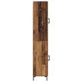 vidaXL Highboard Staré drevo 34,5 x 34 x 180 cm Kompozitné drevo