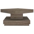 vidaXL Konferenčný stolík sivý 60x60x35 cm MDF