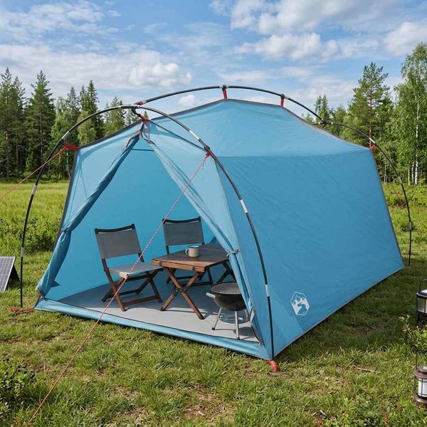 vidaXL Tunelový stan Modrá Pre 2 osoby 185T Polyester s PU náterom