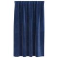 vidaXL Zatemňovacie závesy 2 ks Tmavomodrá 140 x 140 cm Zamat