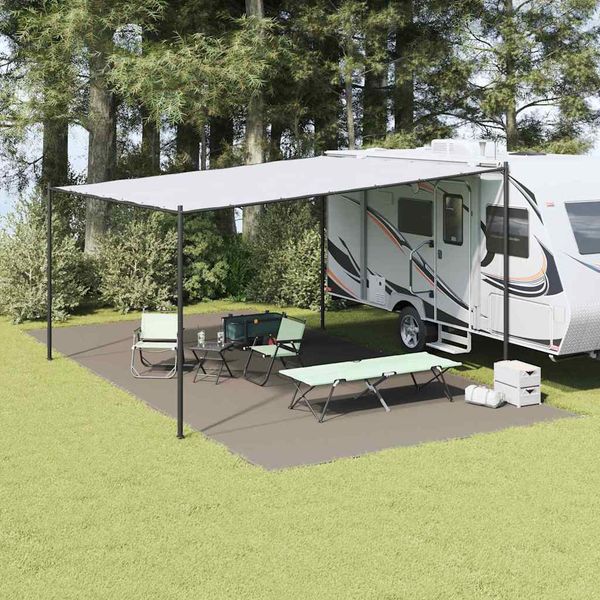 vidaXL Koberec do stanu Svetlosivá 800 x 400 cm Polyetylén
